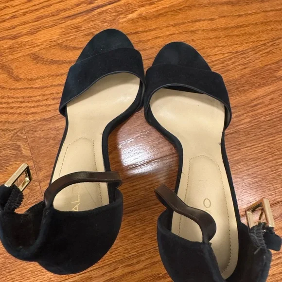 ALDO Black Strappy Heels - Picture 7 of 12